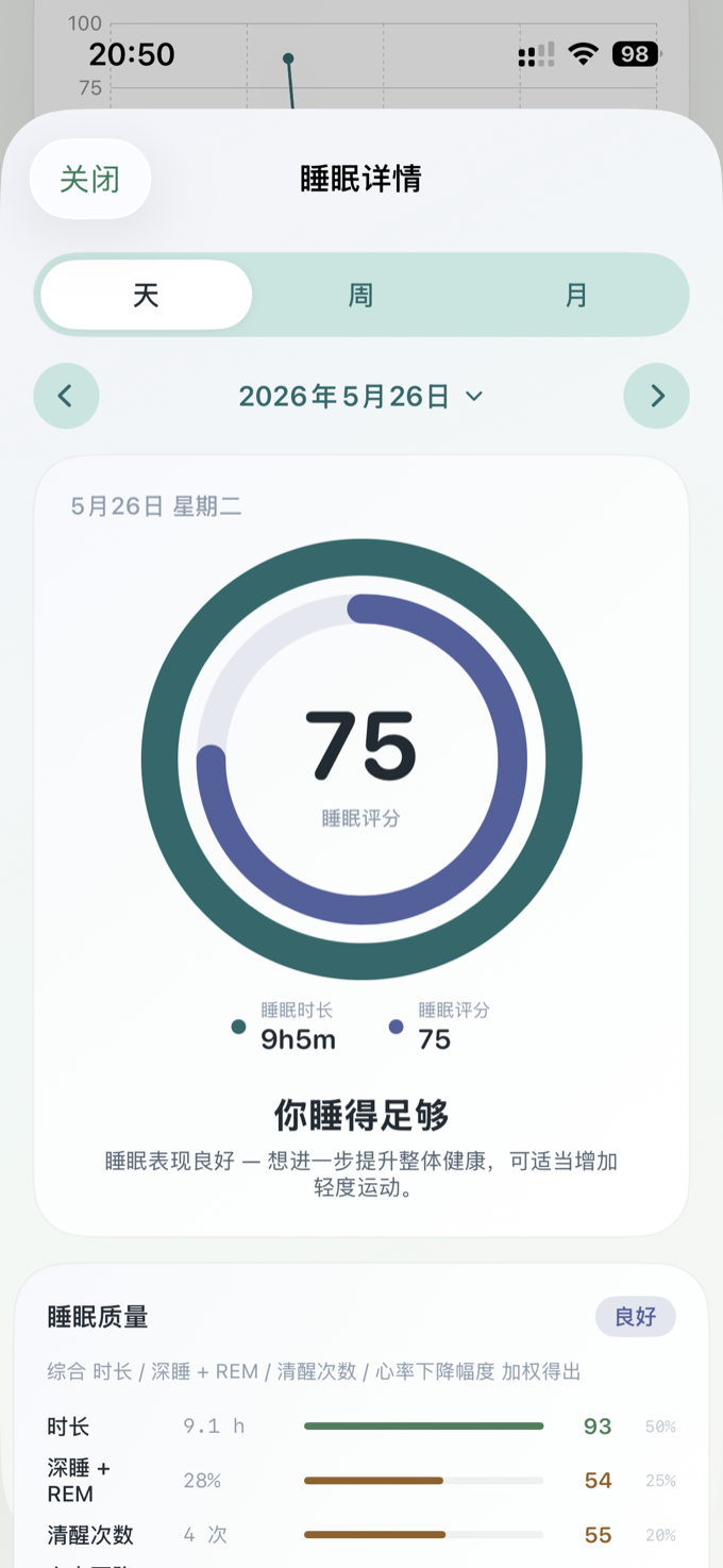 睡眠详情